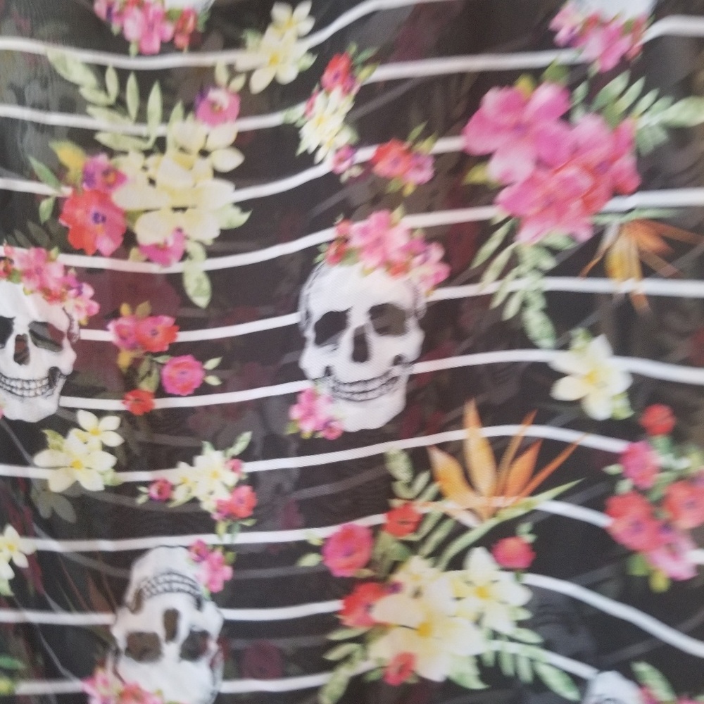 Torrid tropical chiffon tank